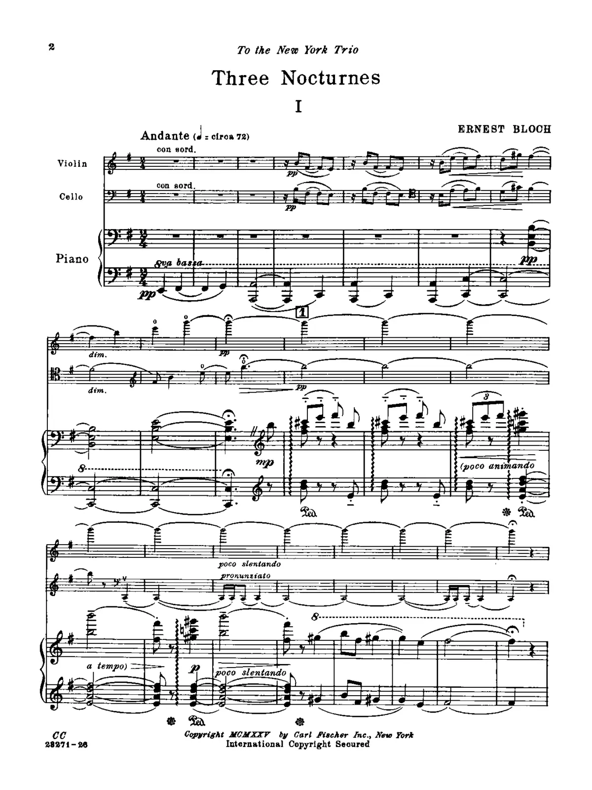 3 Nocturnes - Page 1