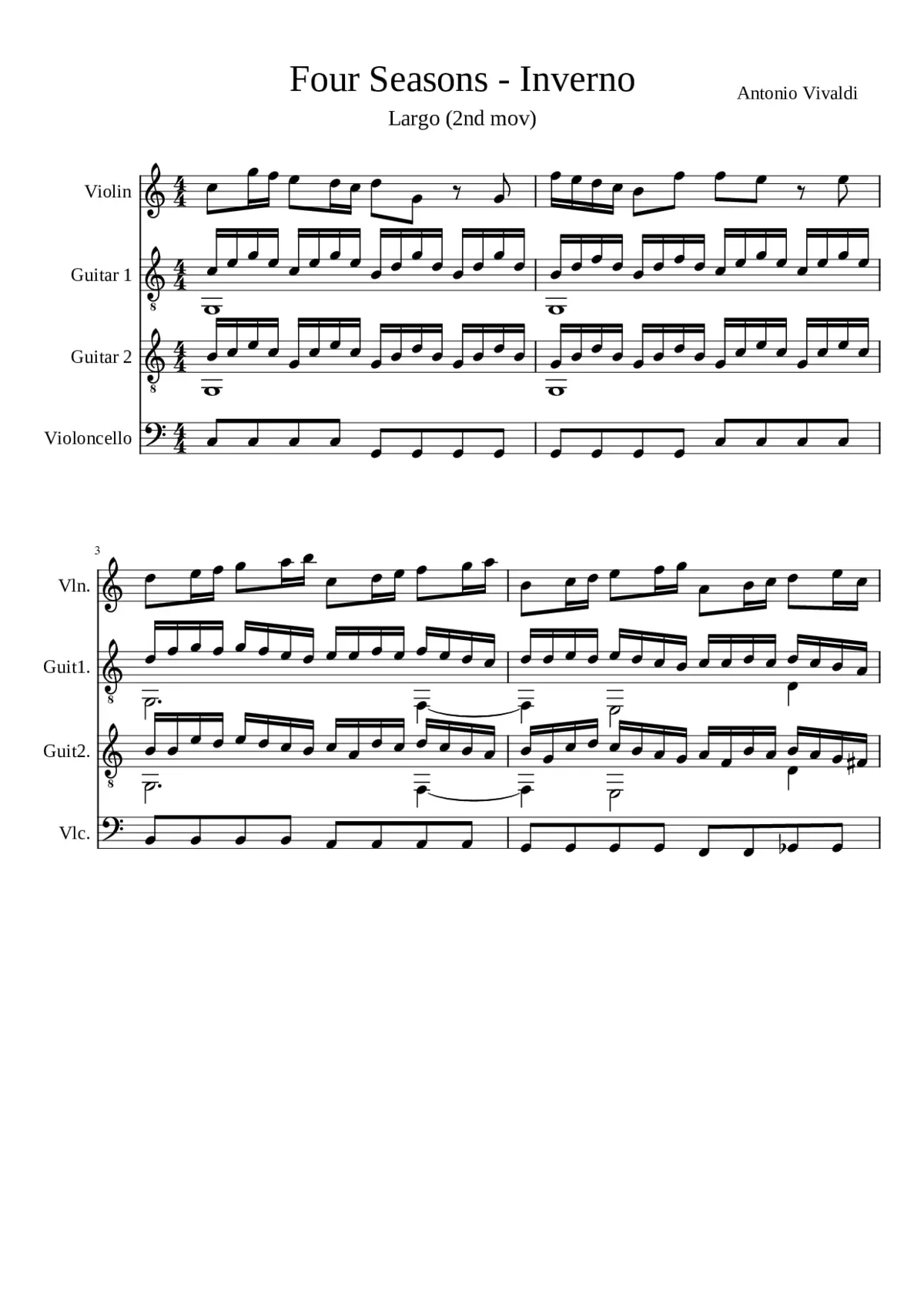 Le quattro stagioni - Page 1