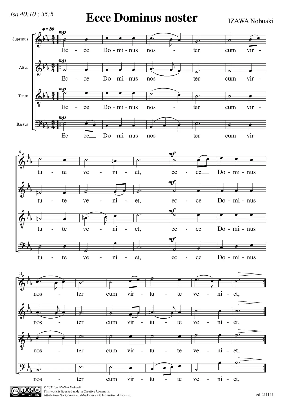 Ecce Dominus noster - Page 1