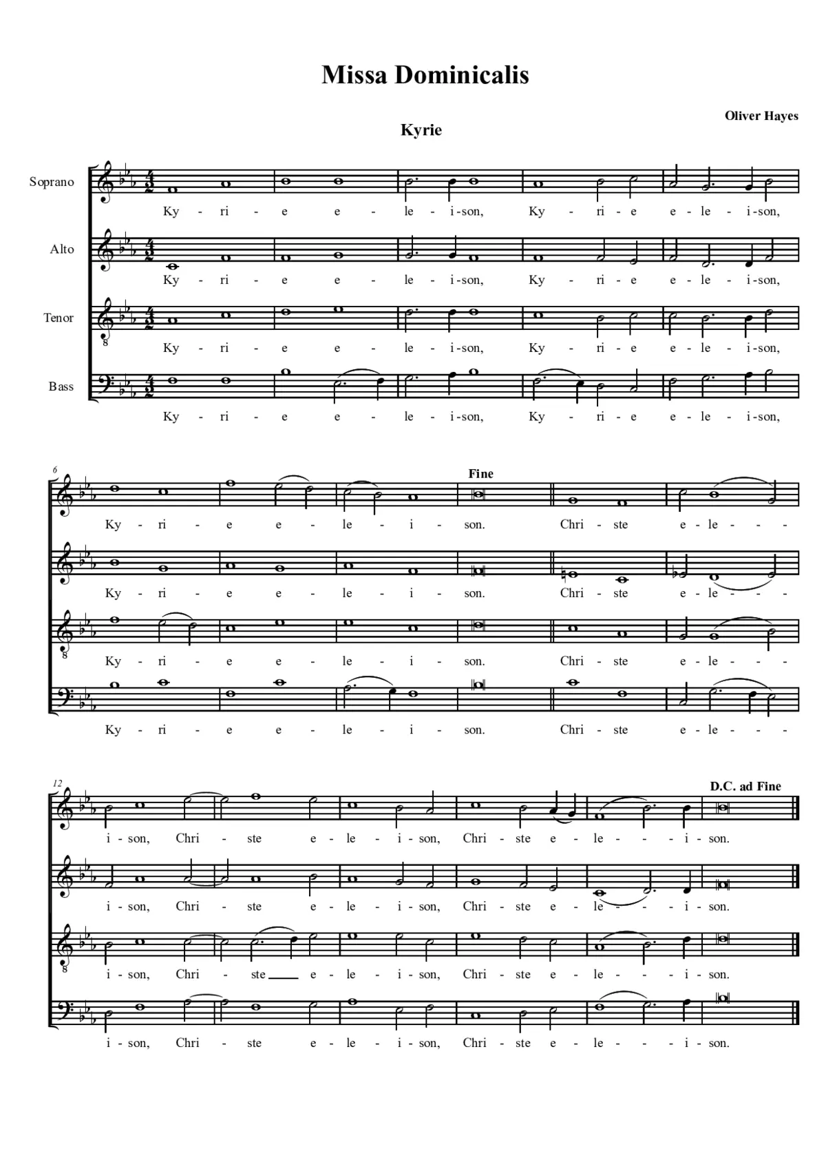 Missa Dominicalis - Page 1