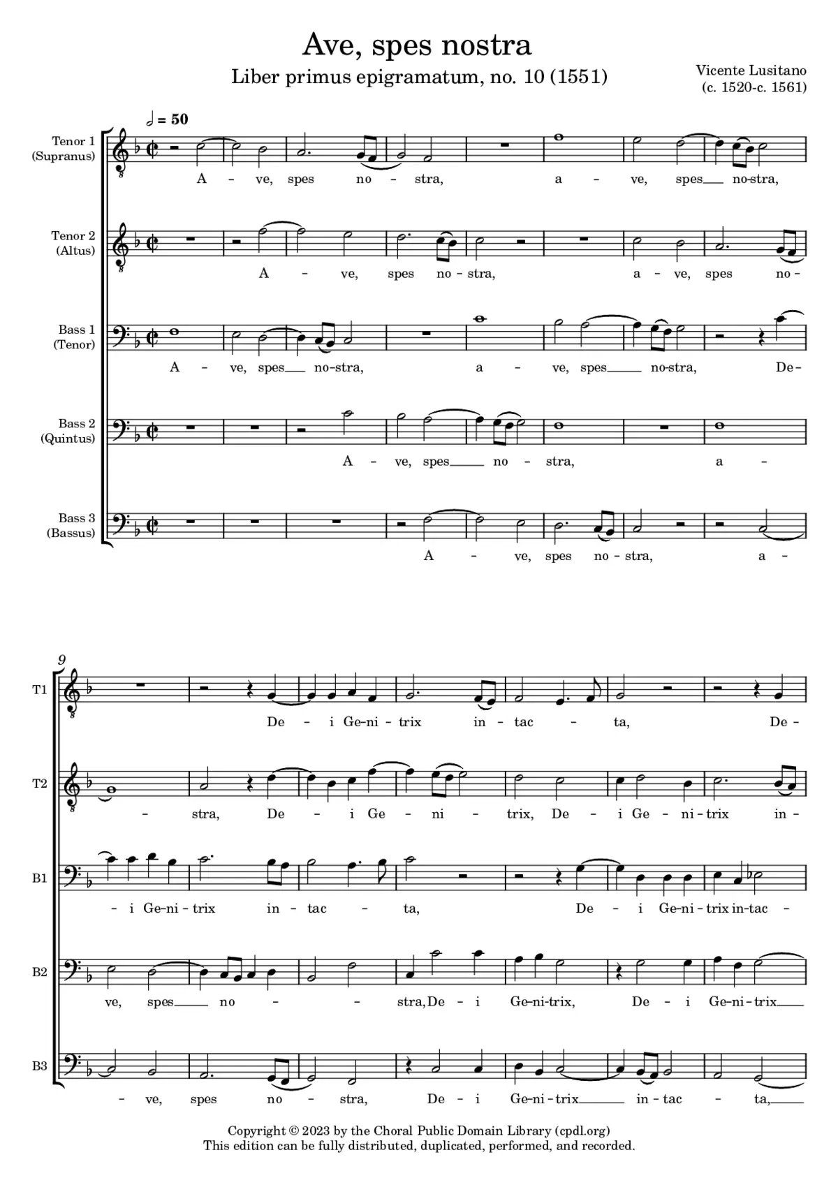 Ave, spes nostra - Page 1
