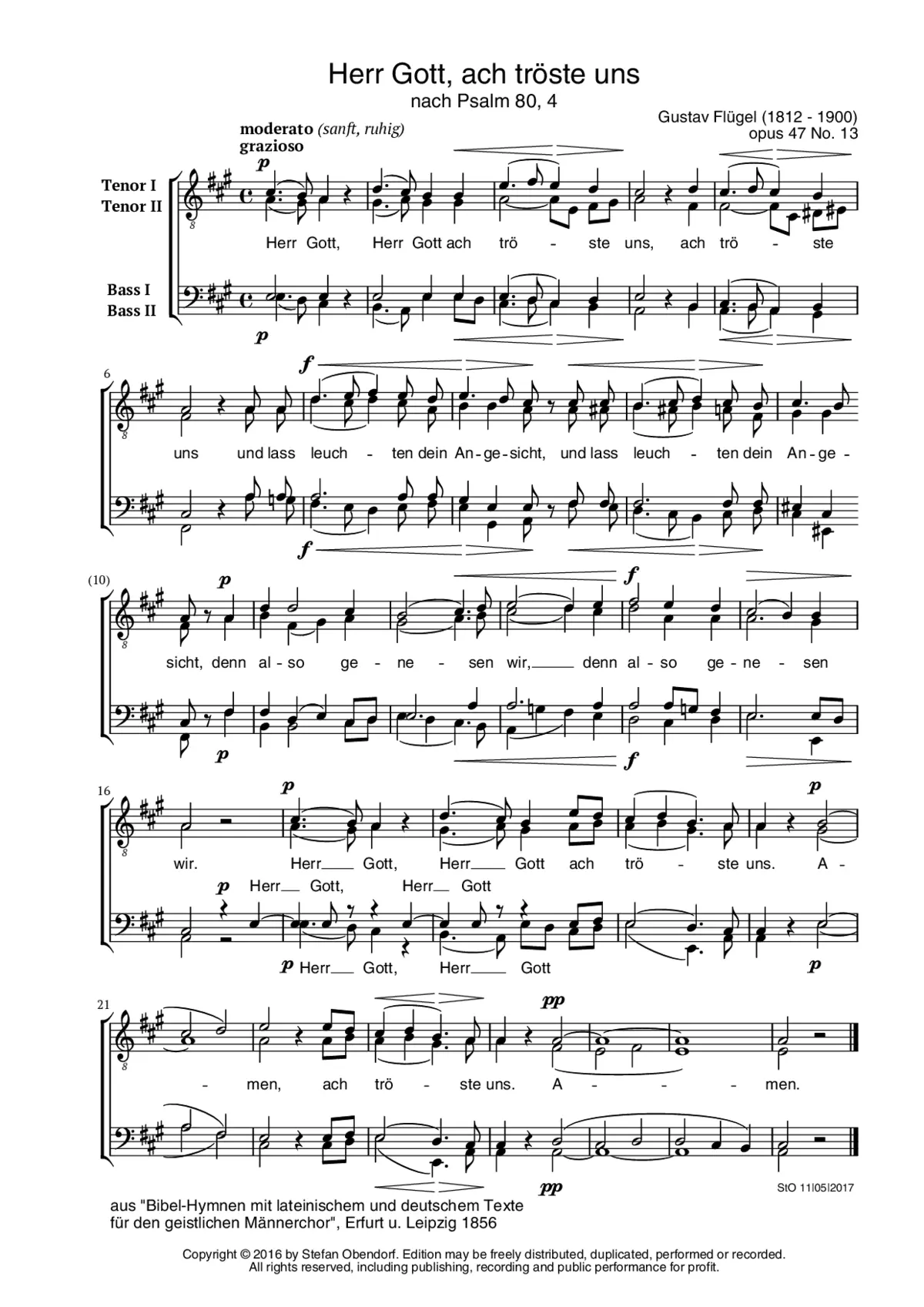 Herr Gott, ach tröste uns - Page 1