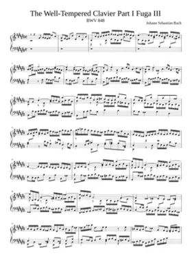 Prelude and Fugue in C-sharp major BWV 848