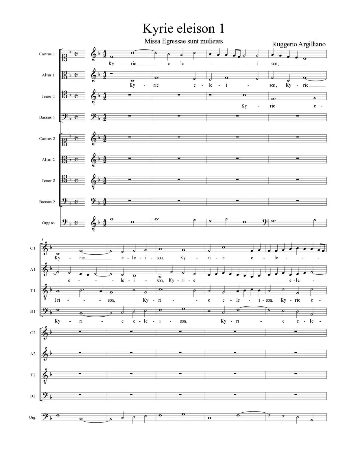 Kyrie eleison 1 - Page 1
