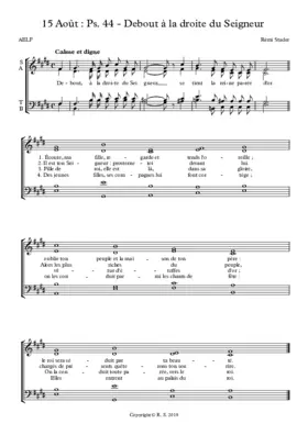 F - Assomption : Psaume et Acclamation