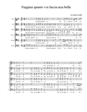 Fuggimi quanto voi faccia mia bella