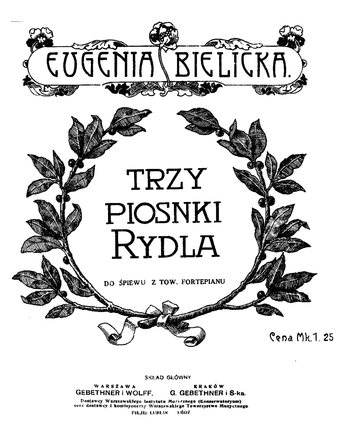 3 Piosnki Rydla - Page 1