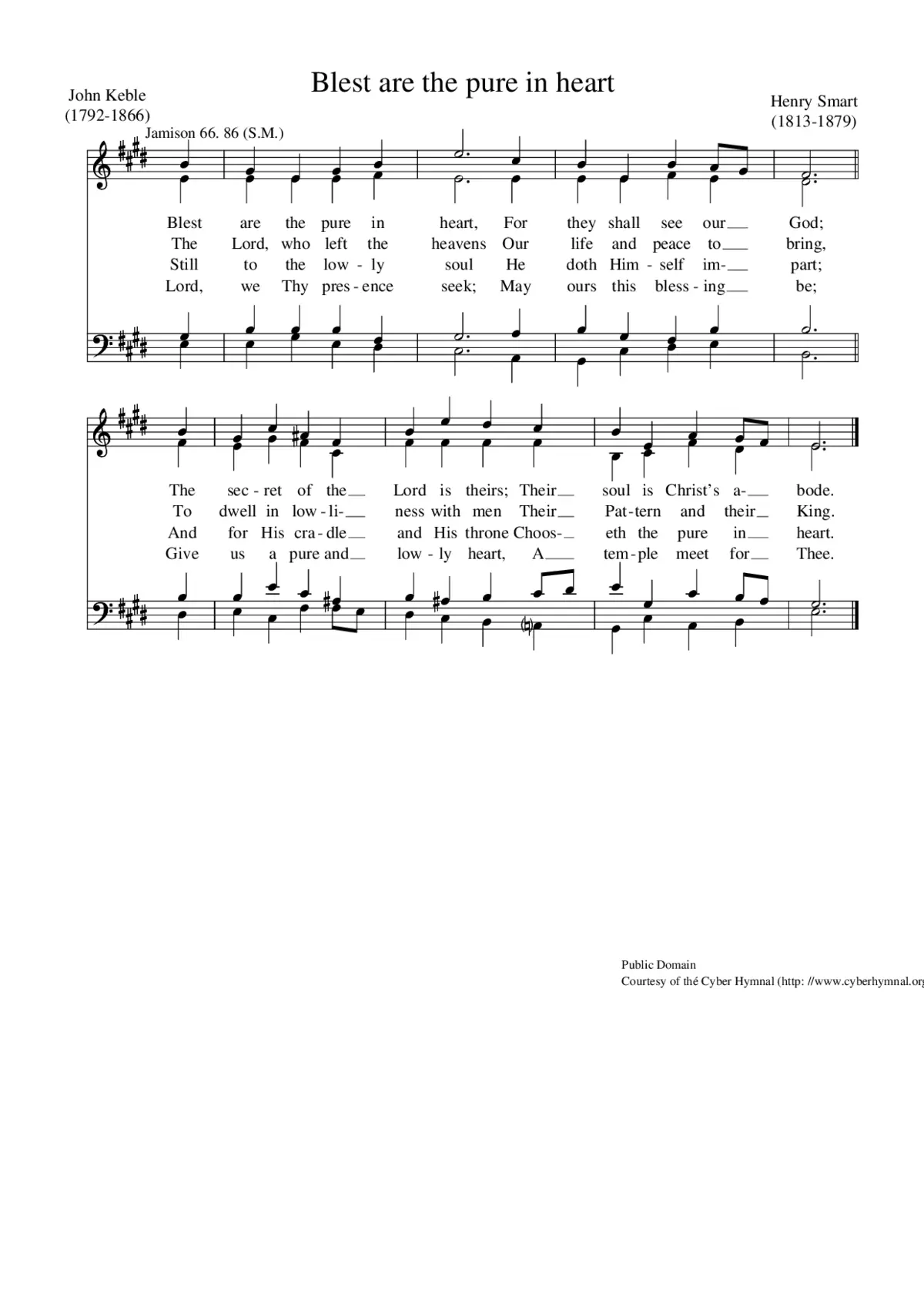 Blest are the pure in heart - Page 1