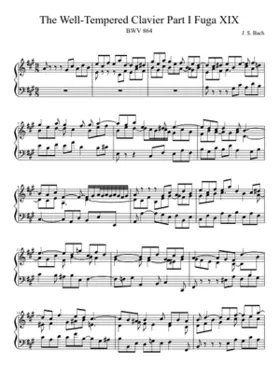 Prelude and Fugue in A major BWV 864