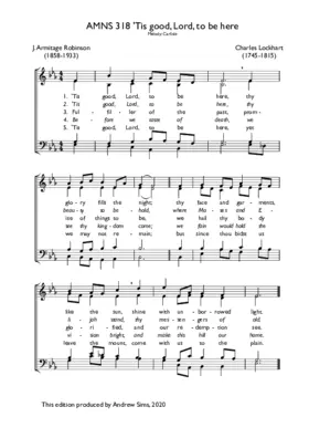 'Tis good, Lord, to be here