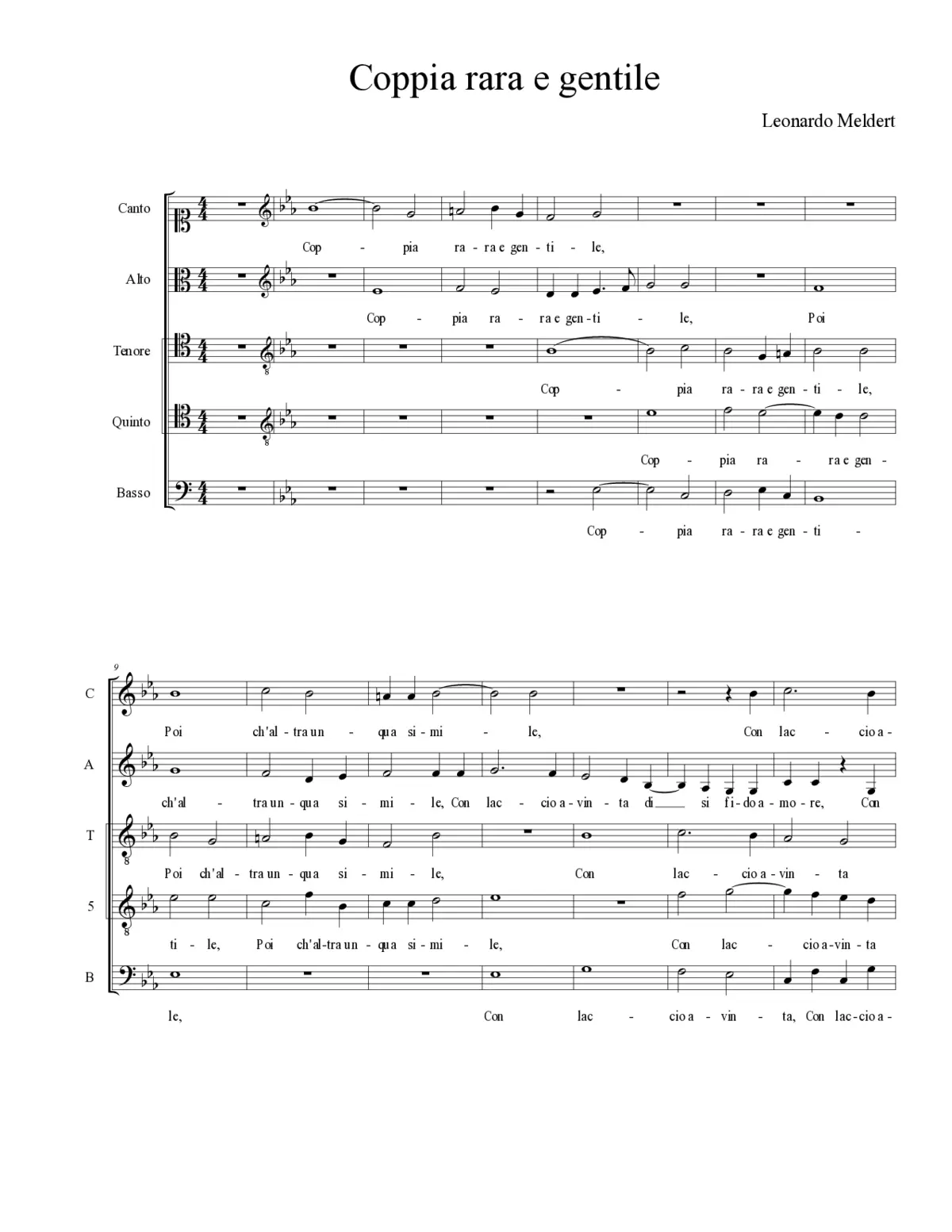 Coppia rara e gentile - Page 1