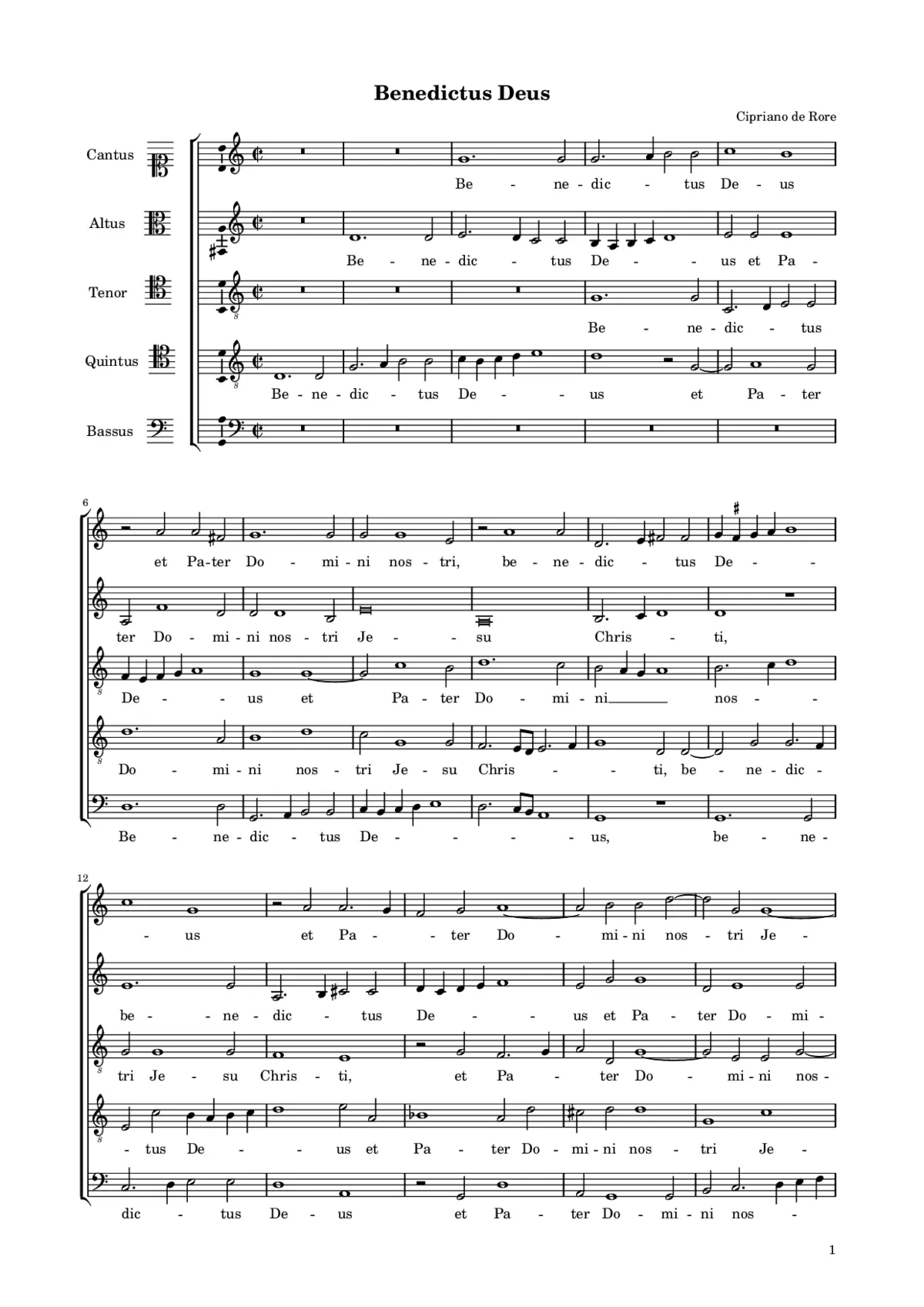 Benedictus Deus - Page 1