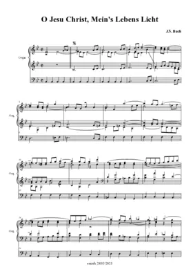 O Jesu Christ, meins Lebens Licht, BWV 118