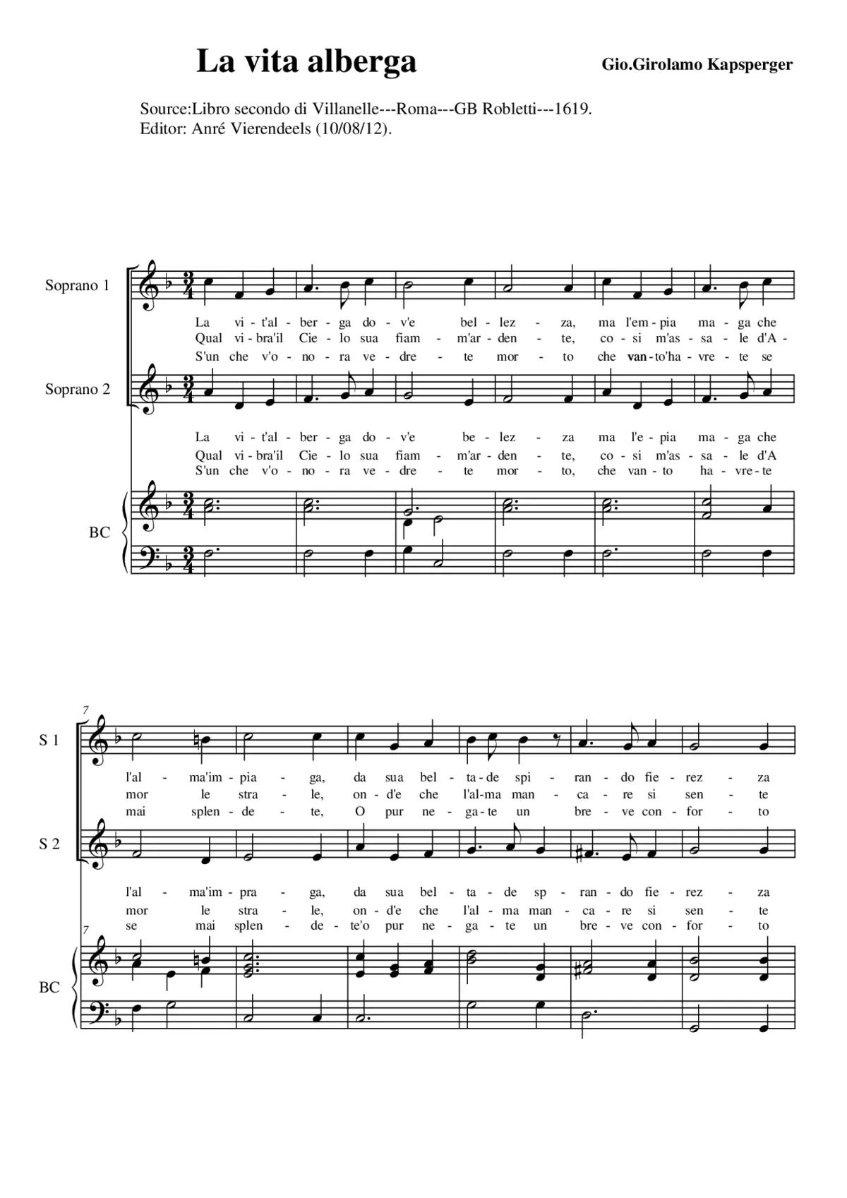 La vita alberga - Page 1