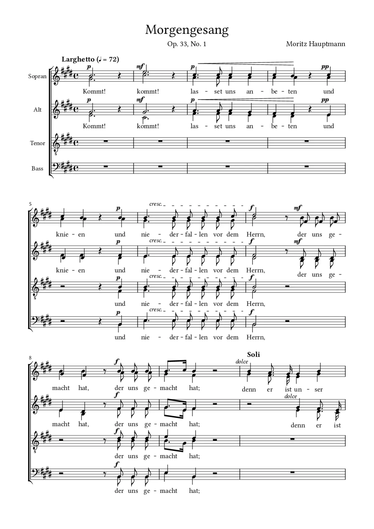Morgengesang - Page 1