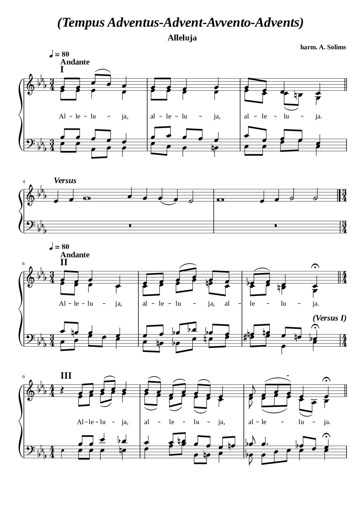 Advent Alleluja - Page 1