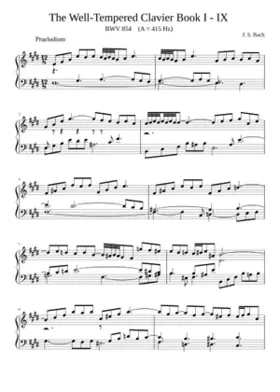 Prelude and Fugue in E major BWV 854