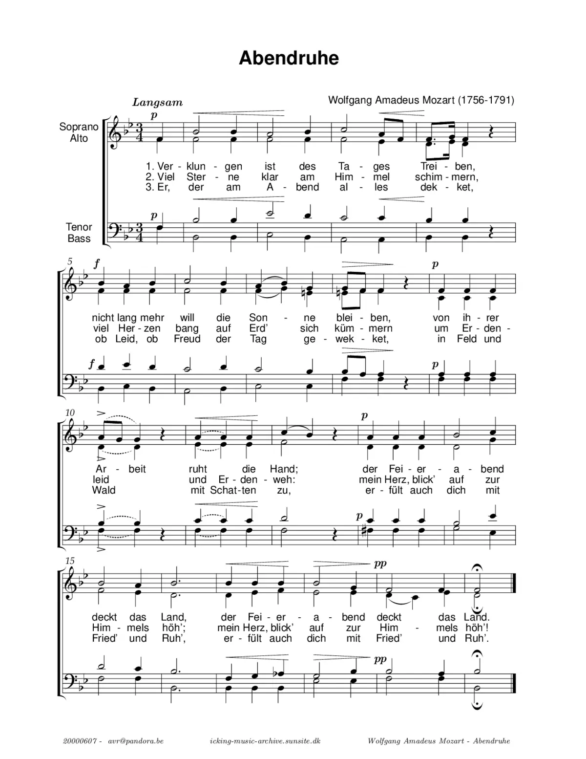 Abendruhe - Page 1