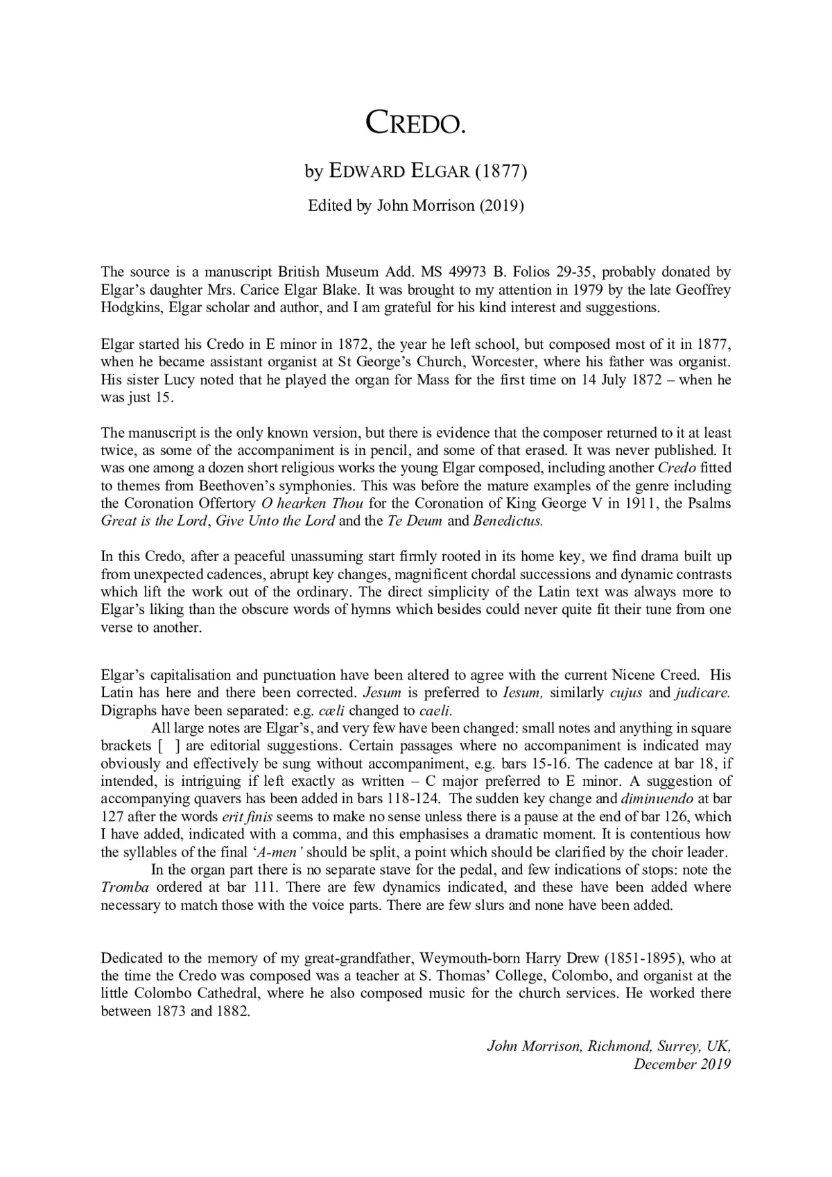 Credo - Page 1