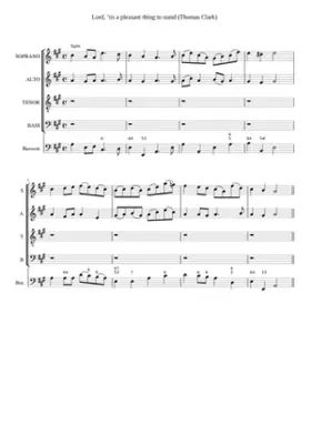 Lord 'tis a pleasant thing to stand
