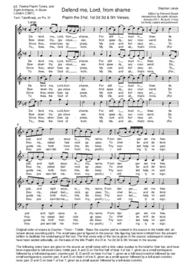 Defend me, Lord, from shame