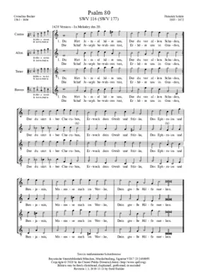 Du Hirt Israel, höre uns, SWV 177