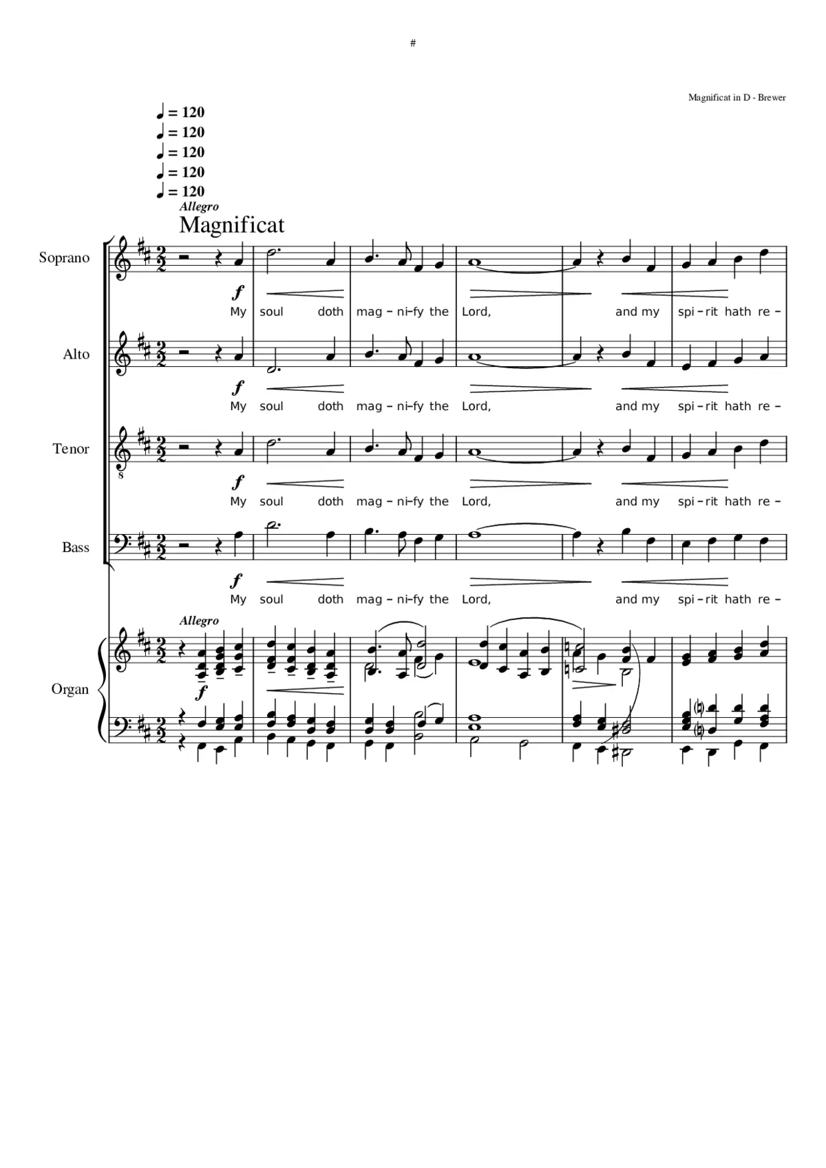 Magnificat and Nunc dimittis in D - Page 1