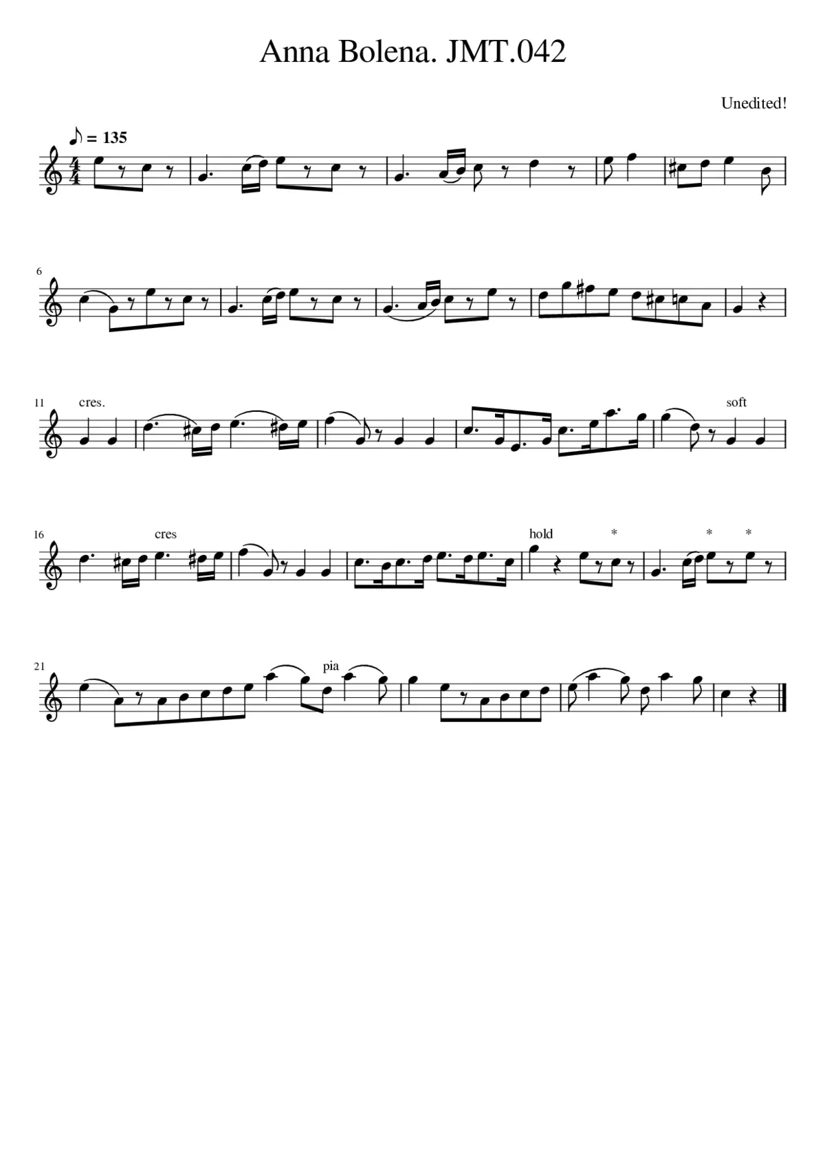 Anna Bolena. JMT.042 - Page 1