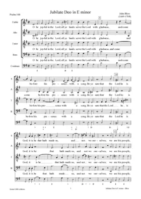 Jubilate Deo in E minor