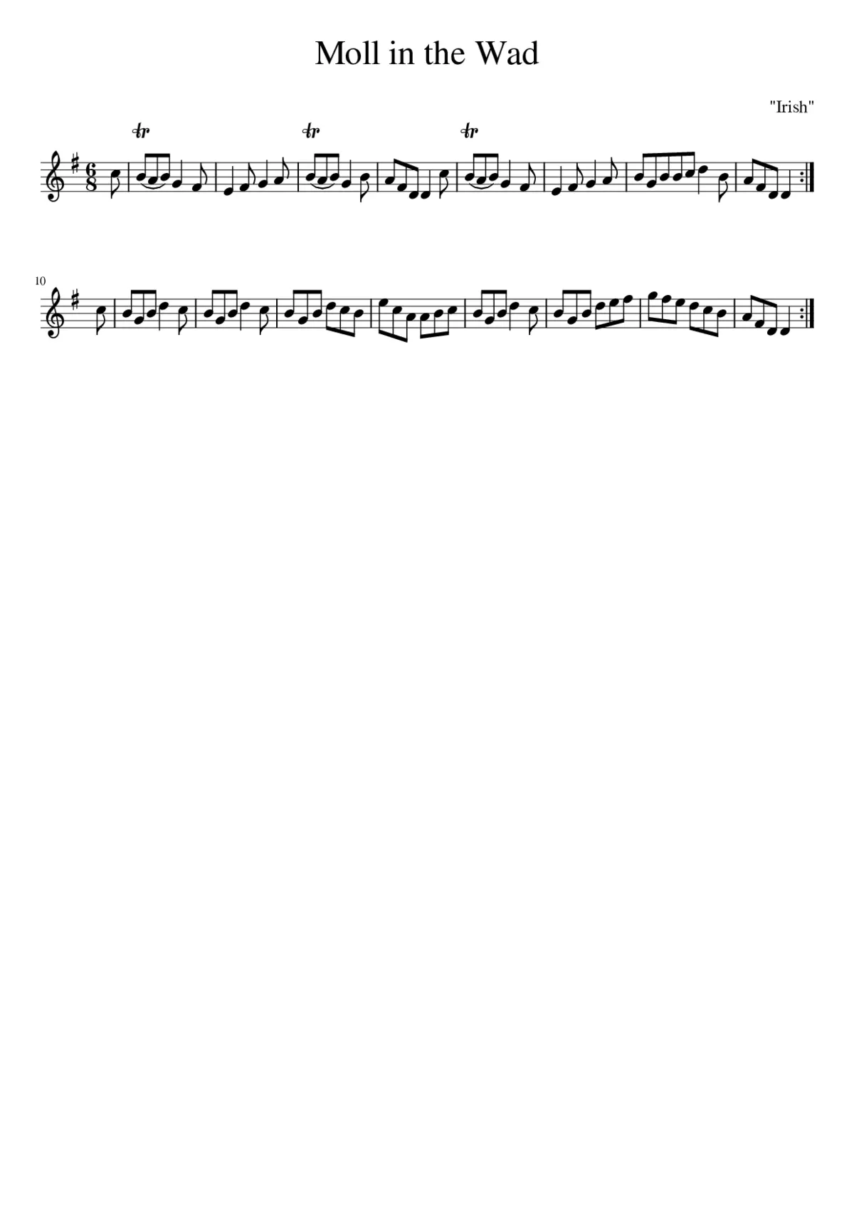 Moll In the Wad - Page 1