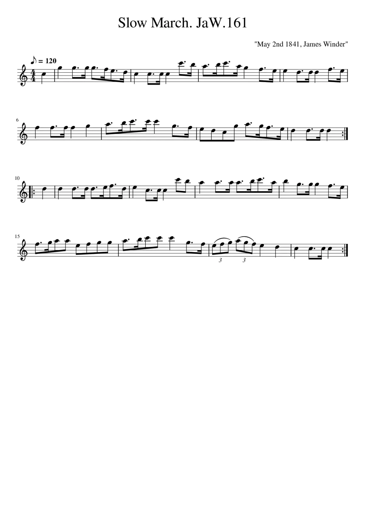 Slow March. JaW.161 - Page 1