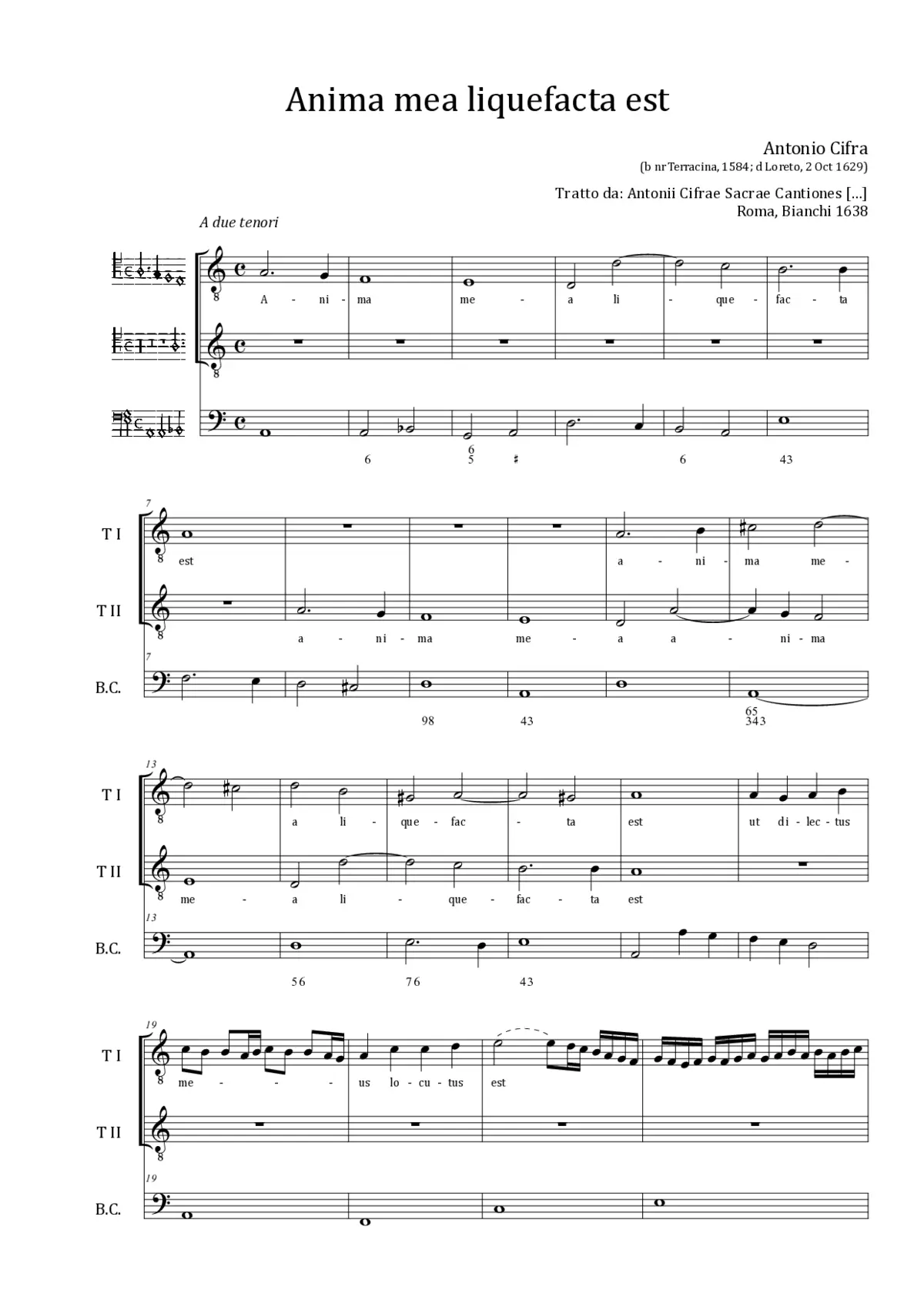 Anima mea liquefacta est - Page 1