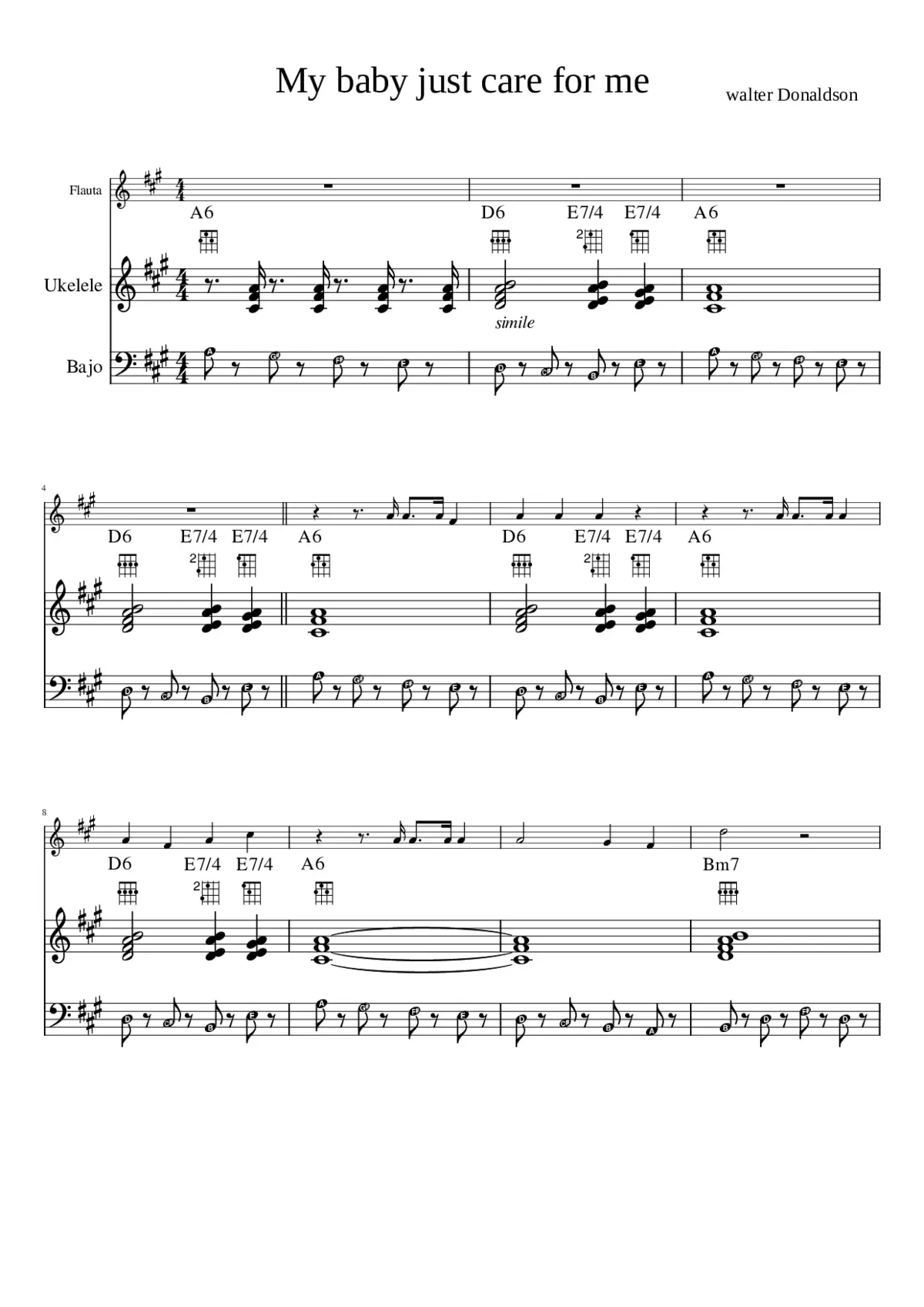 my baby just cares for me - Page 1