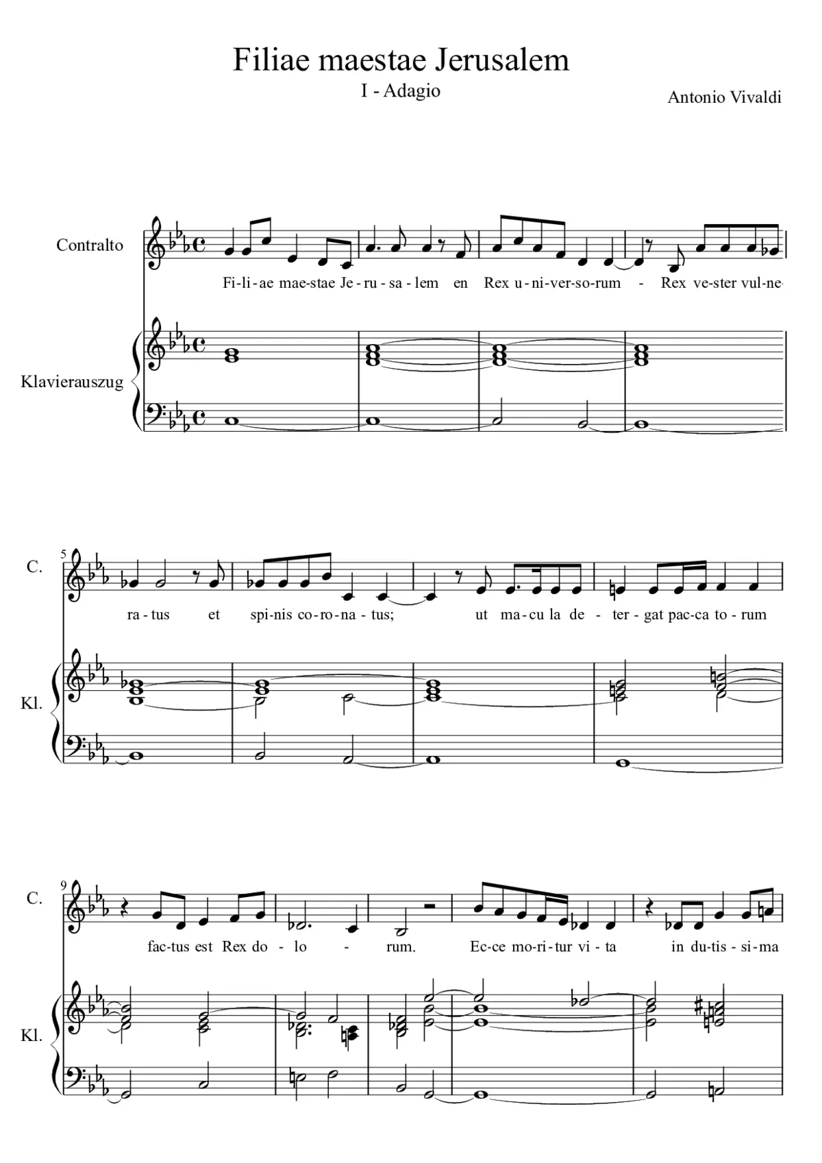 Filiae Maestae Jerusalem - Page 1