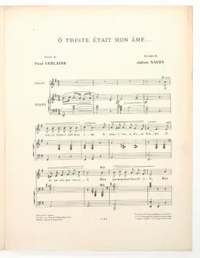 Deux Mélodies de Julien Naudy