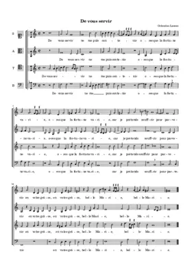 De vous servir
