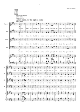 Arise shine for thy light is come