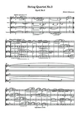 String Quartet No.3, Op.41 No.3