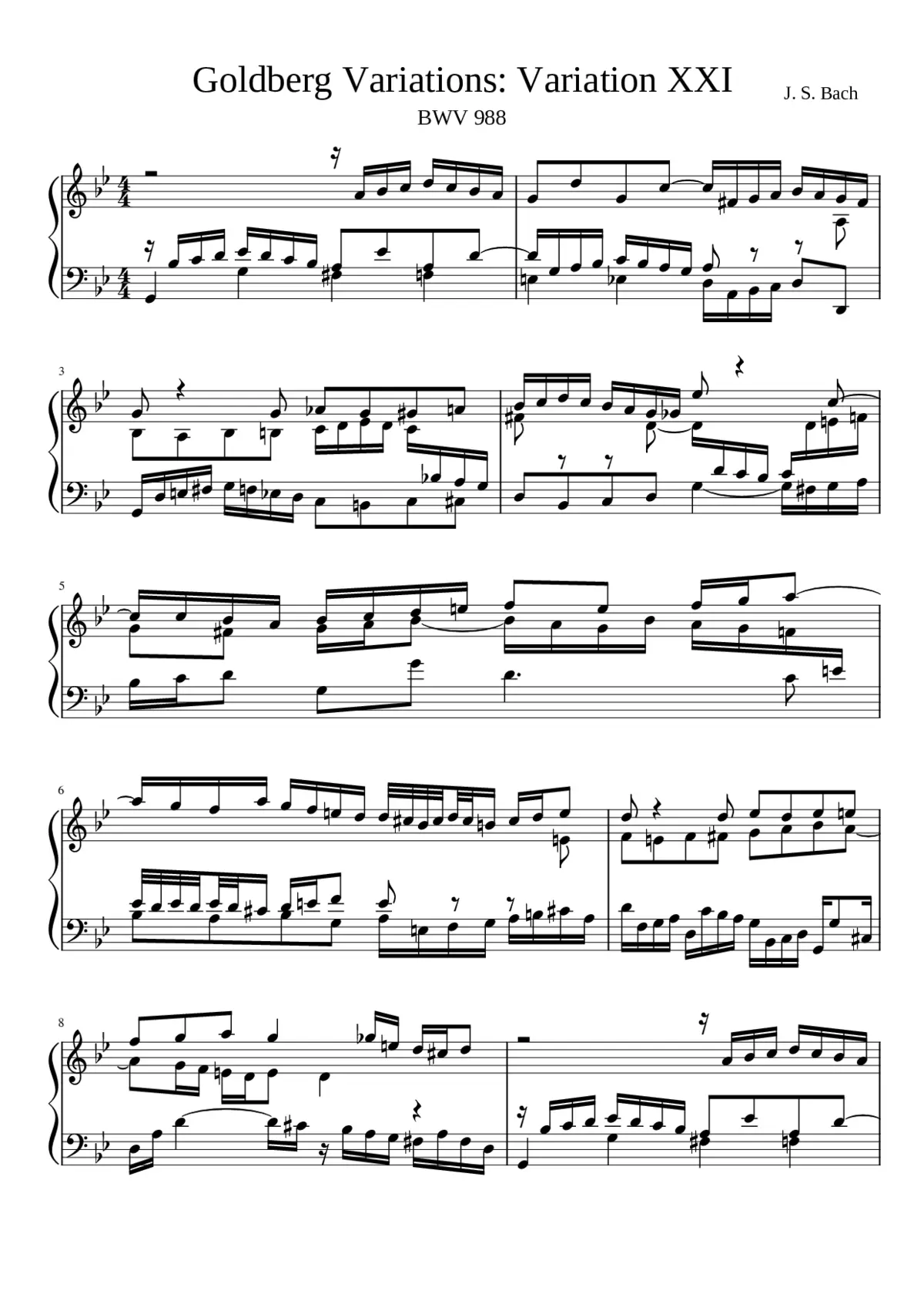 Goldberg-Variationen BWV 988 - Page 1