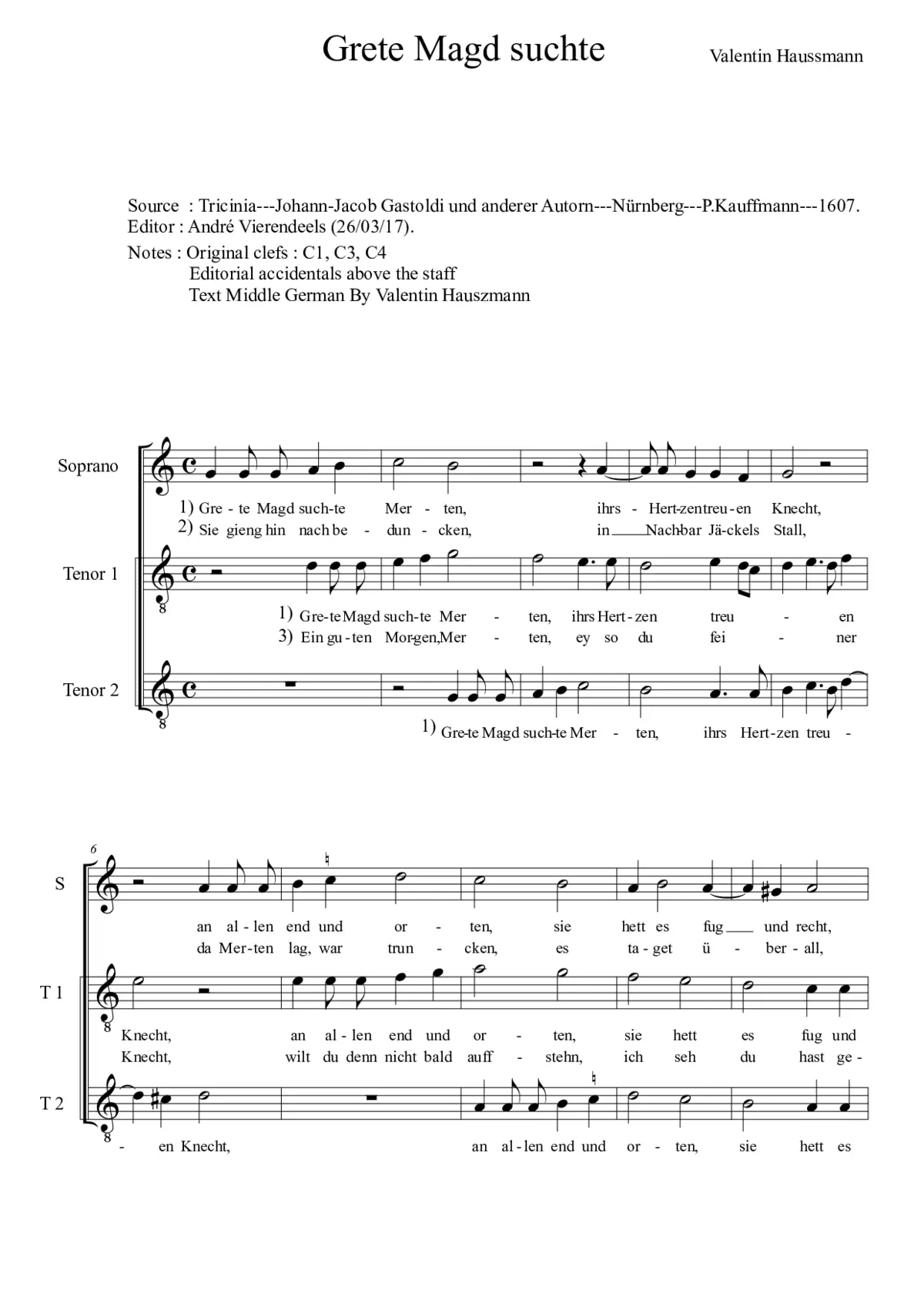 Grete Magd suchte Merten - Page 1