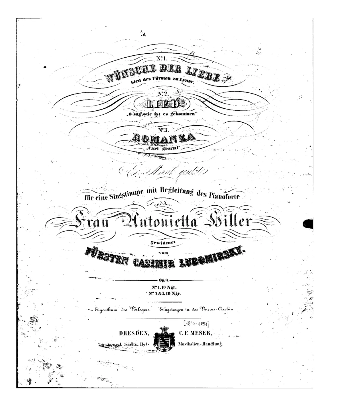 2 Lieder and Romanza - Page 1