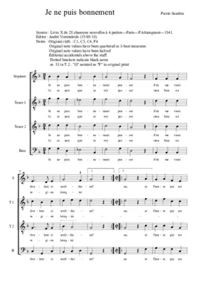 Je ne puis bonnement penser