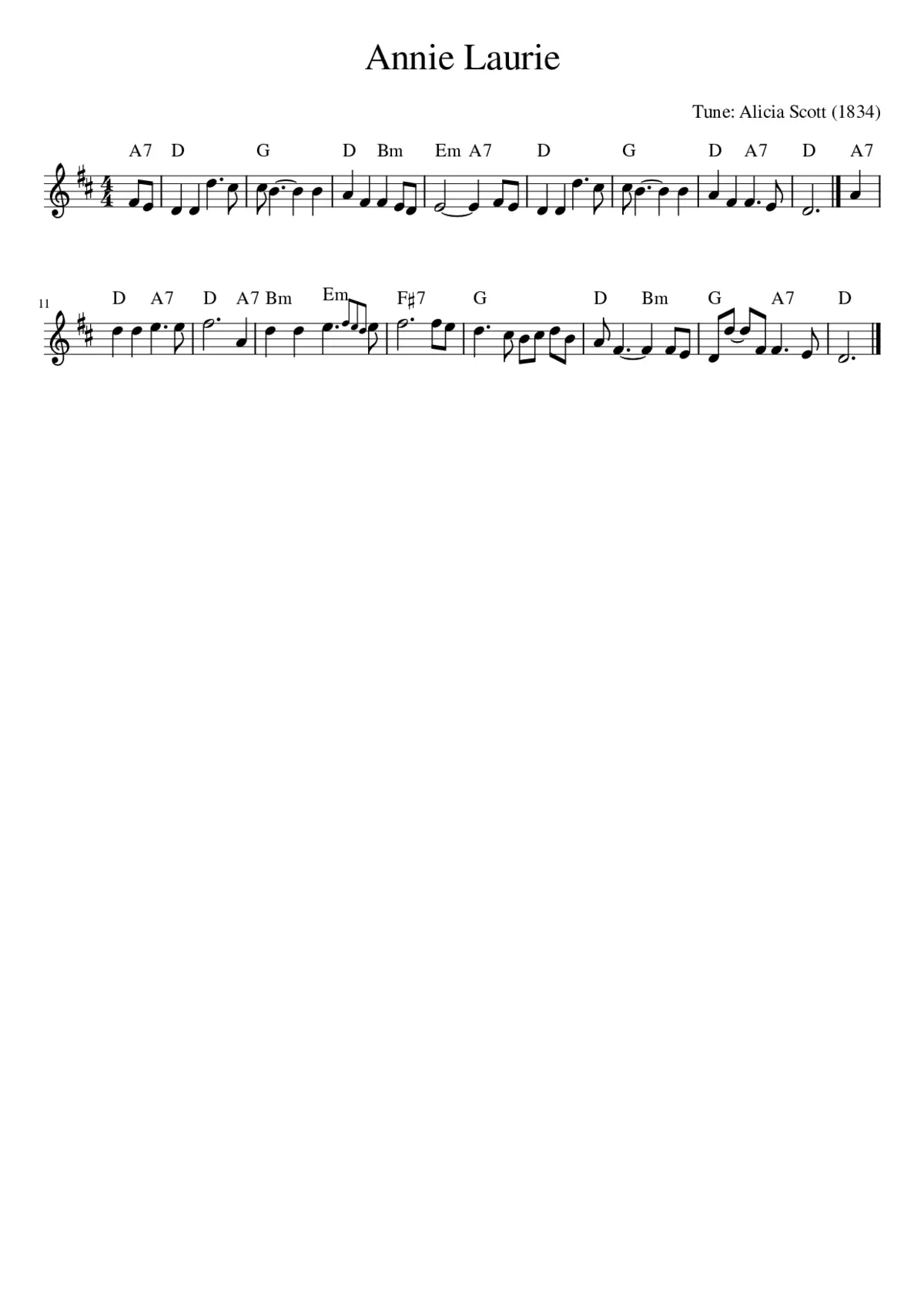 Annie Laurie - Page 1