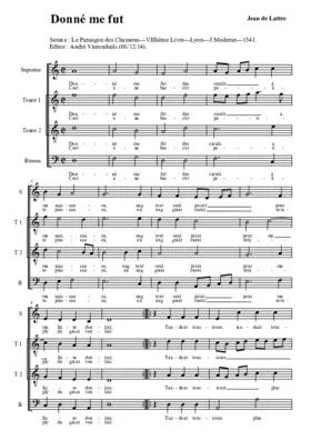 Donné me fut
