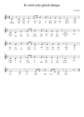 es wird scho glei dumpa