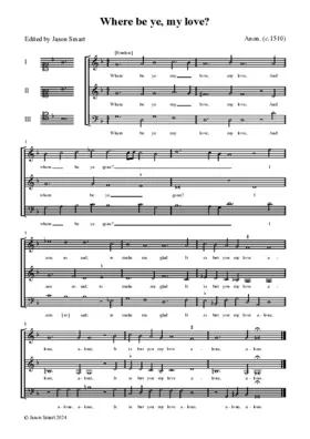 Where be ye, my love?