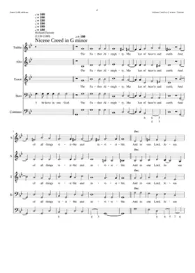 Nicene Creed in G minor