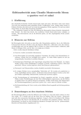 Messa a quattro voci et salmi concertati