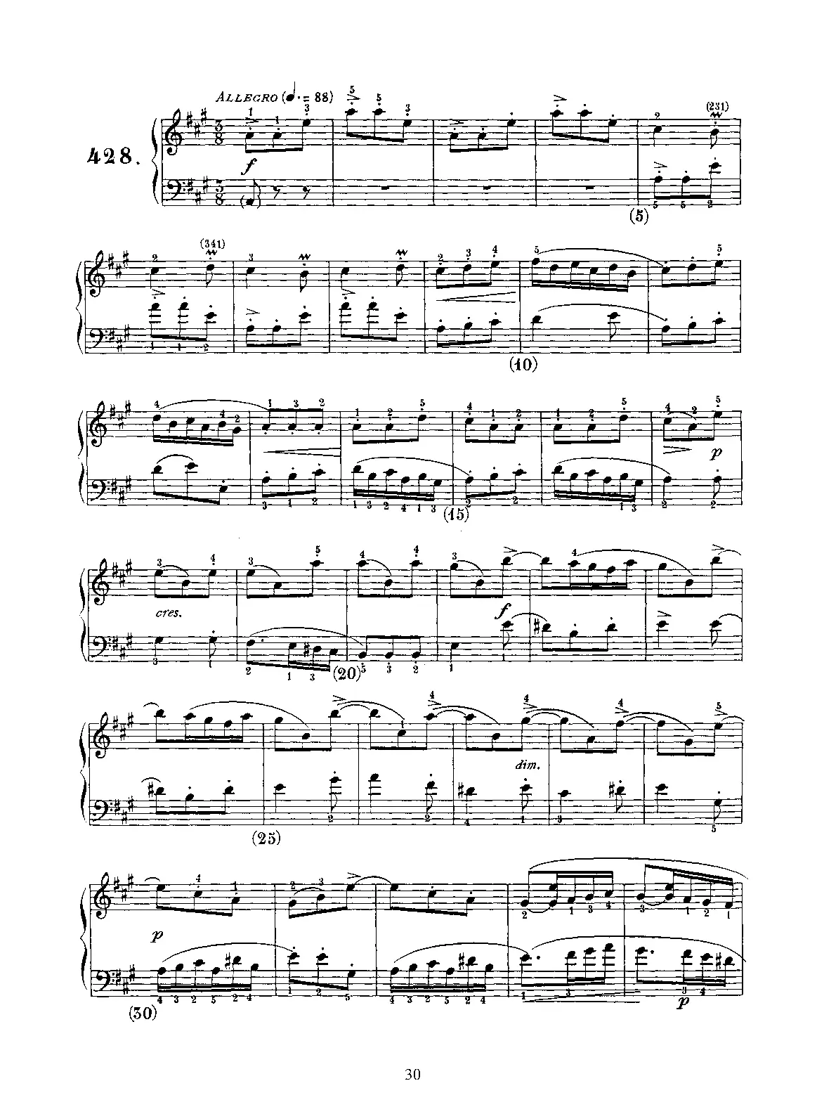 Keyboard Sonata in A major - Page 1