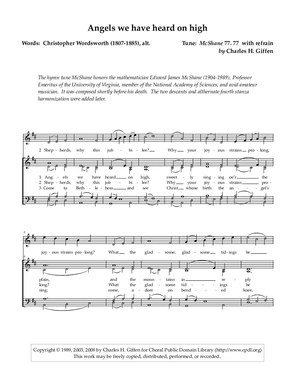 Angels we have heard on high - Page 1
